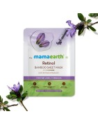 MamaEarth Retinol Bamboo Sheet Mask With Retinol & Bakuchi, Pack Of 2 (25g Each) For Fine Lines & Wrinkles